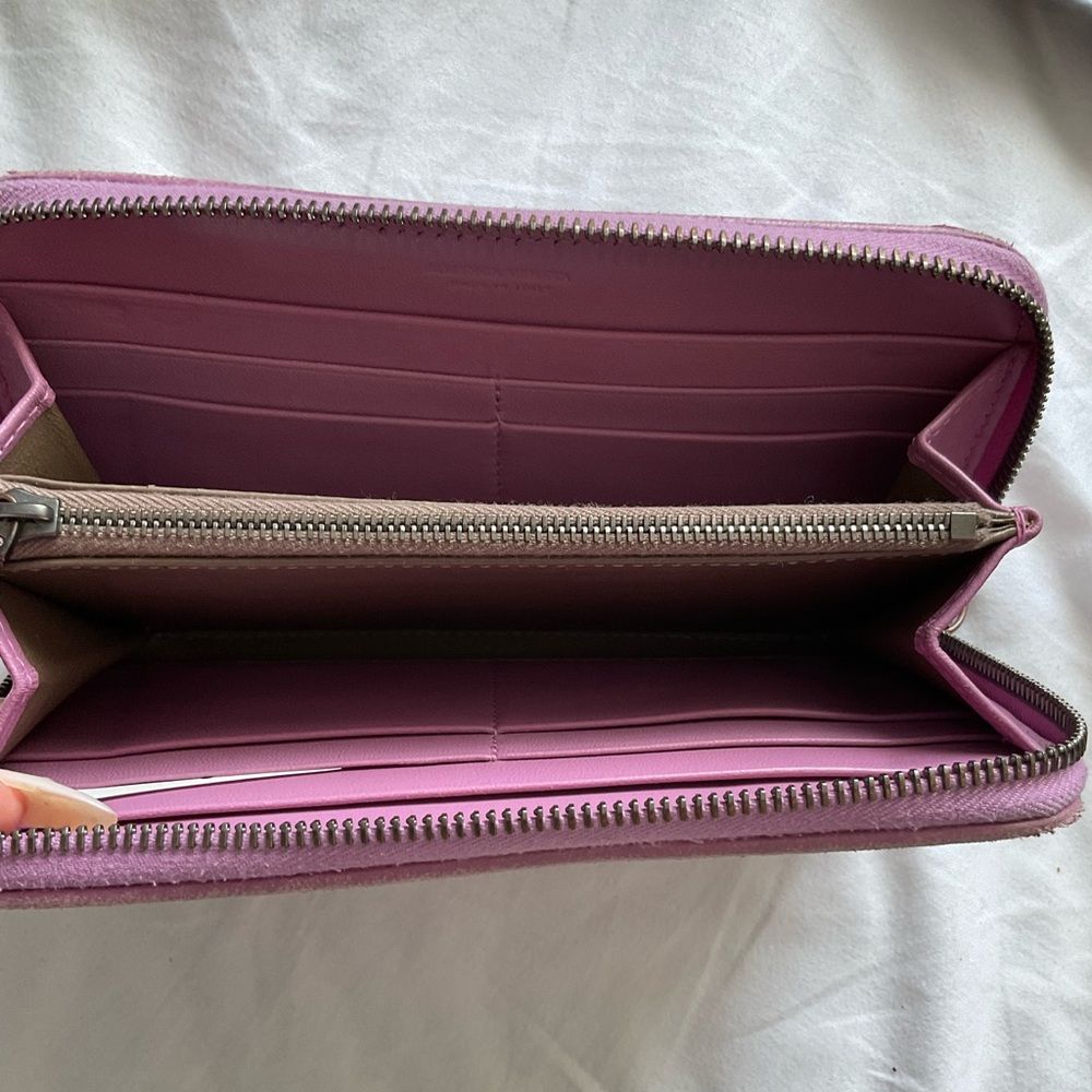 Bottega Veneta Zip Long Wallet Purple - Picture 3 of 3